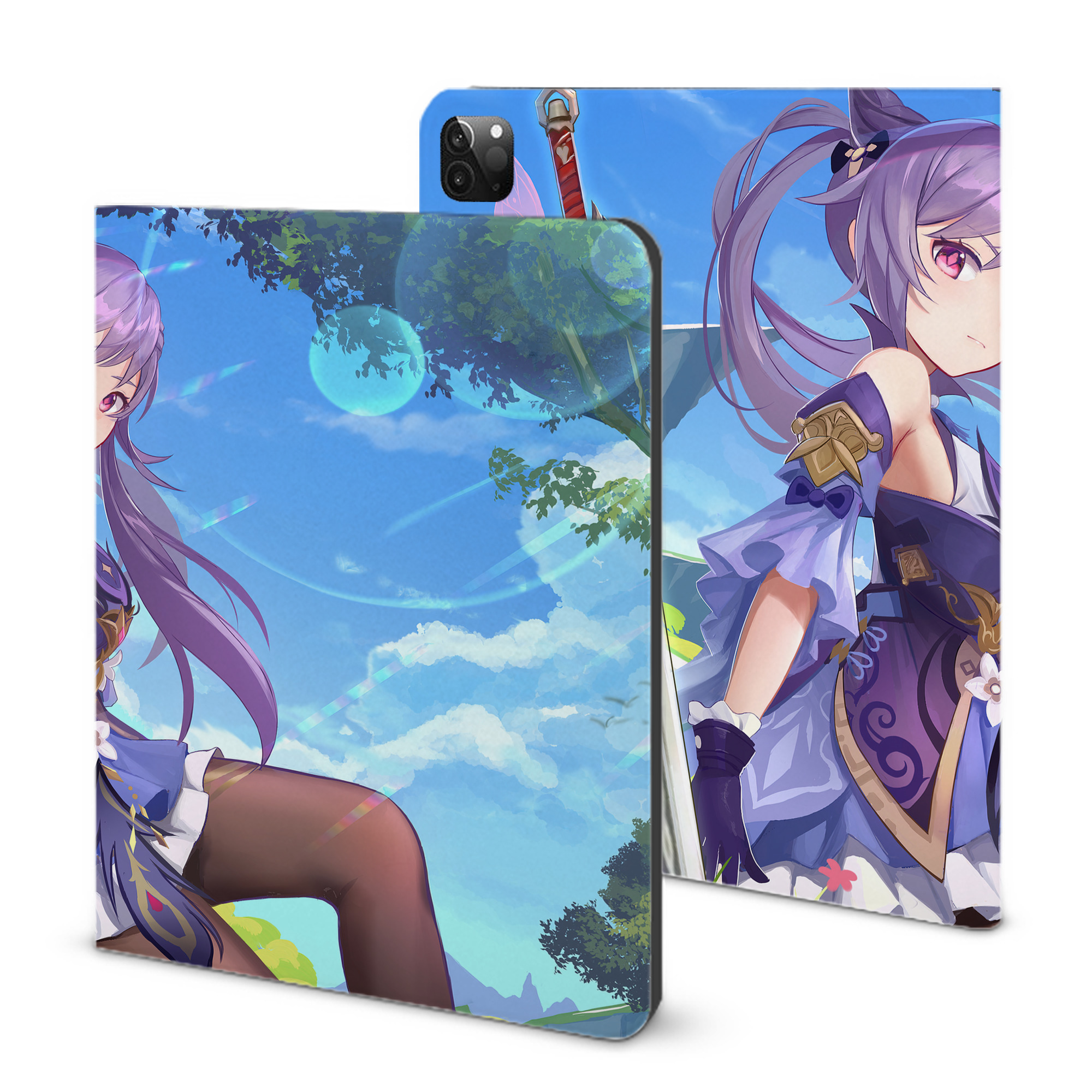 げんし神 genshin IPadケース ペンホルダー付き ブックスタイルデザイン